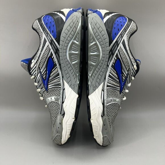 Brooks Beast 12 Running Sneakers Men Size 9.5 D Sliver Blue Mesh Comfort Shoes - Picture 6 of 8